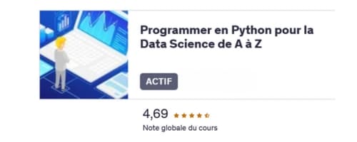 Visuel de la formation Python pour la Data Science