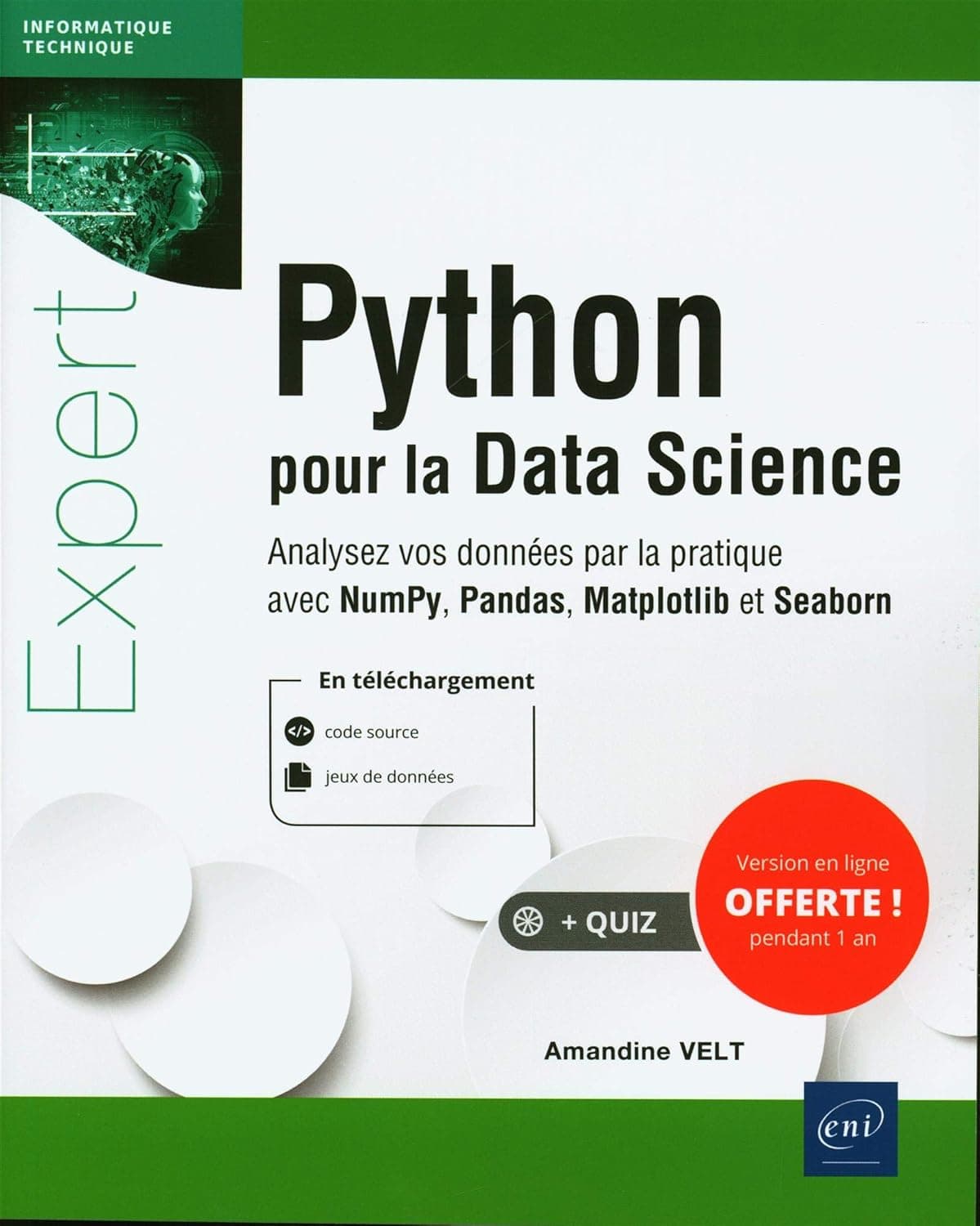 Couverture du livre Python pour la Data Science